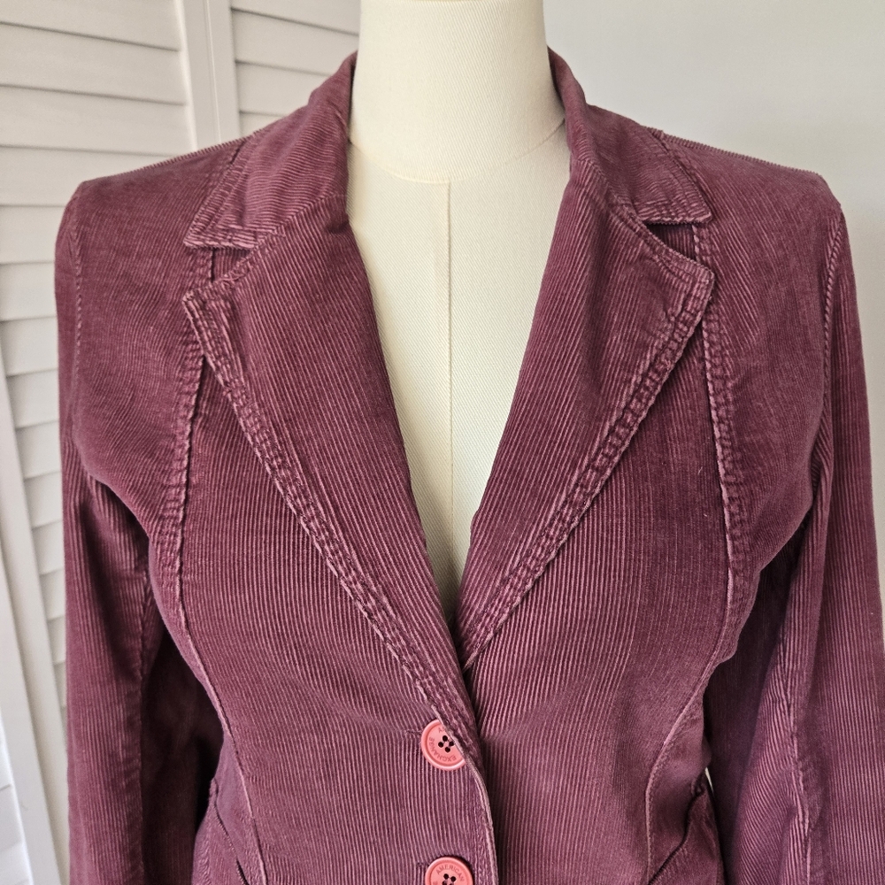 American Exchange Mauve Corduroy Blazer - Picture 2 of 8